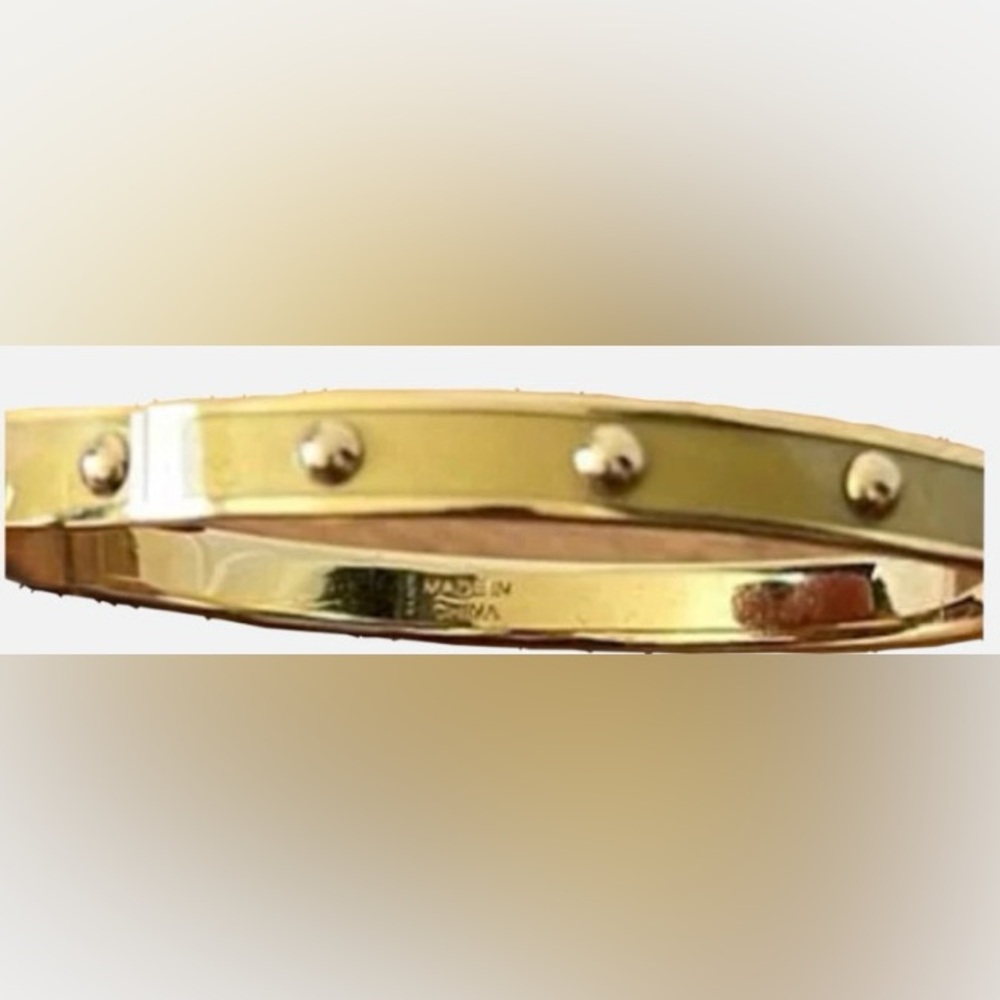 Coach Signature Gold Studded Bracelet